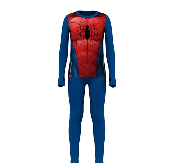 ClimateRight by Cuddl Duds Spiderman Boys Thermal Set Size Medium 8/10 - Picture 10 of 11